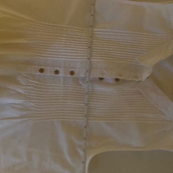 - White pintuck sleeveless cotton blouse . NWT xl - Picture 5 of 5